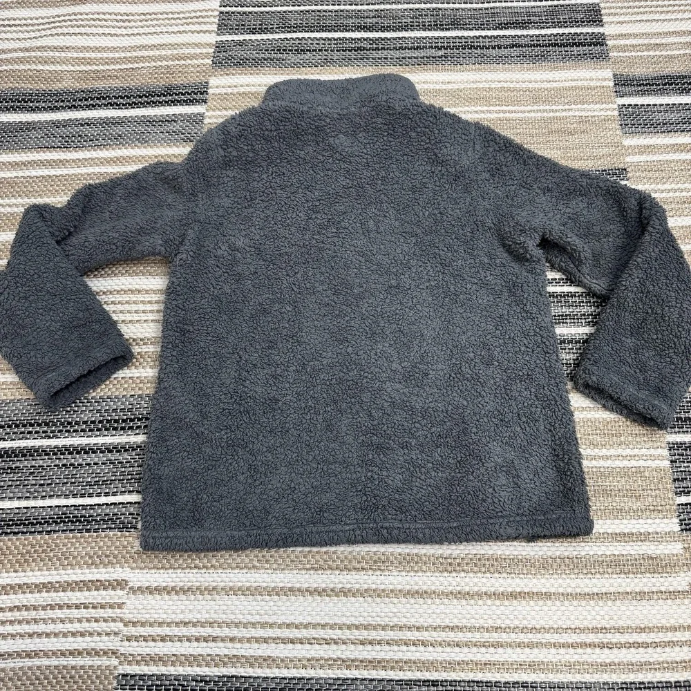 Patagonia Pullover Youth Medium Gray Los Gatos 1/4‎ Zip Fleece Sherpa High Pile